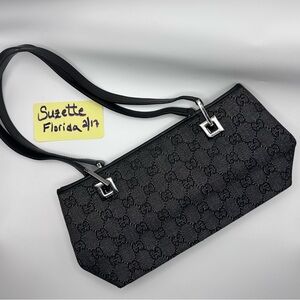 Authentic Small Gucci Black Denim bag